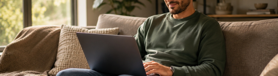 Shopper researching the best free car buying tools from home