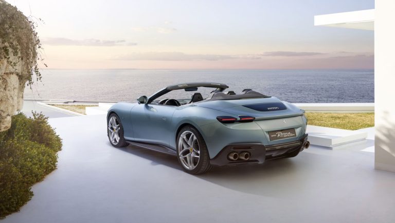 In the 2024 Ferrari Roma Spider, the soft top will be back.