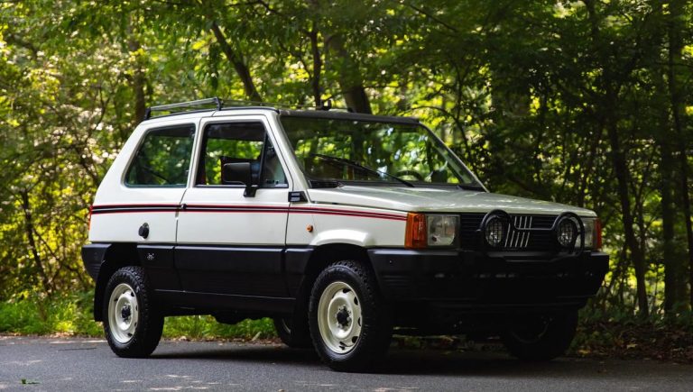 The first off-road car in Europe was the 1985 Fiat Panda 4×4, which is up for sale on Bring a Trailer