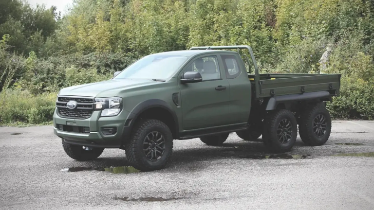 The Ford Ranger Hex is a 66 bolt-on hybrid kit that can carry up to 4 tons