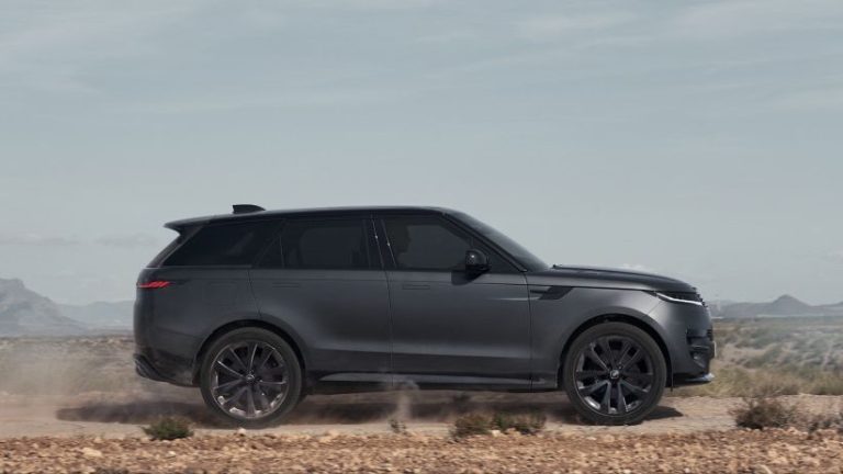 The 2025 Range Rover Sport Stealth Pack has gray paint and black details