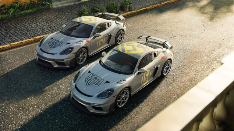 The Cayman GT4 RS is the basis for two “Sonderwusch” cars that Porsche is making