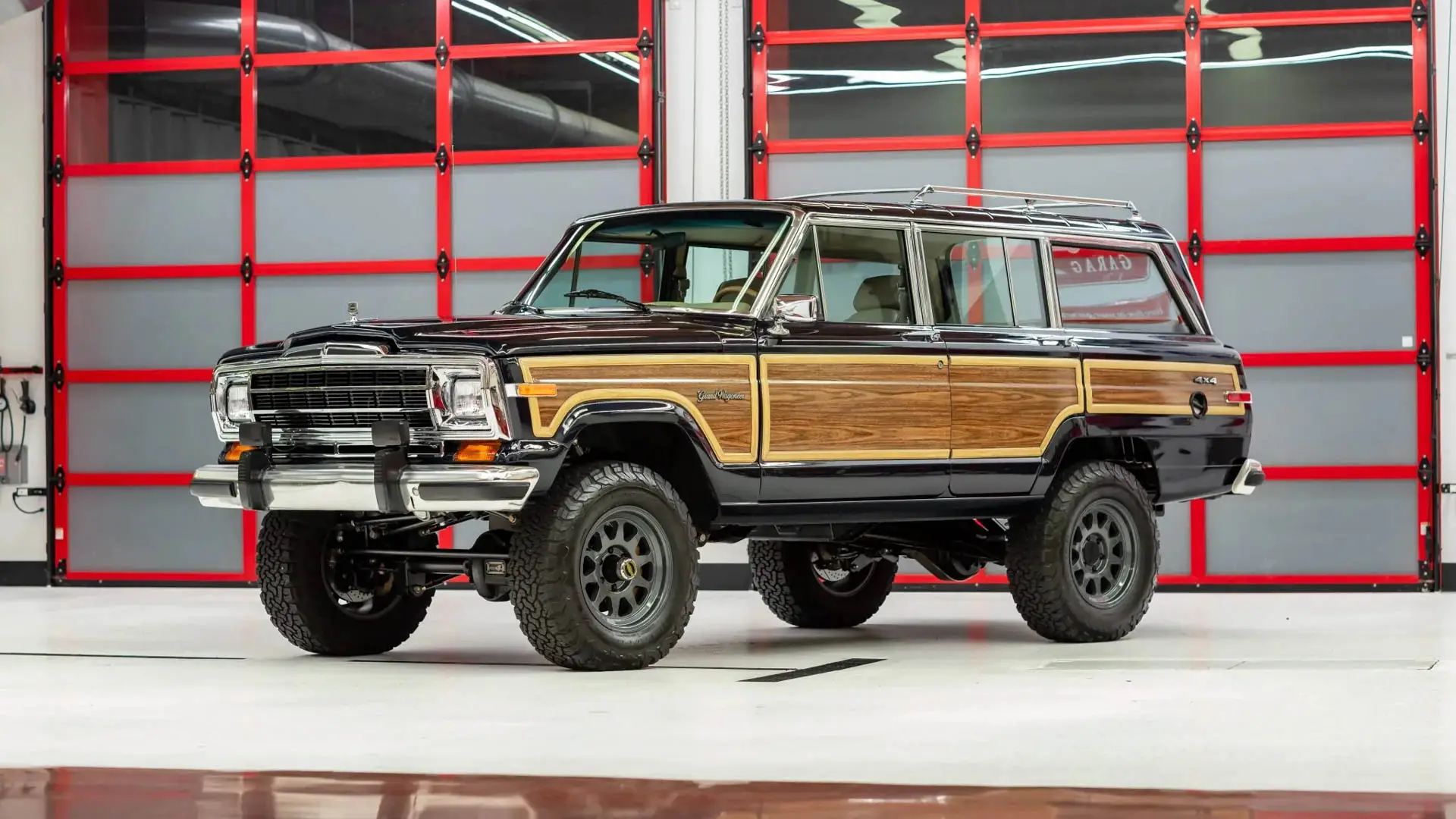 This handmade Jeep Grand Wagoneer looks great and makes a lot of noise 