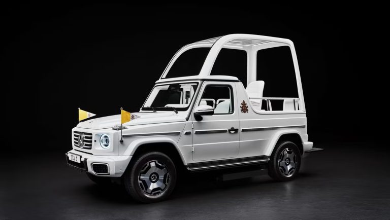 Holy G-Wagen! By 2025, The Popemobile Will Be Powered By Electricity