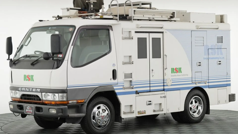 You can live out your TV dreams from the 1990s with this JDM Mitsubishi broadcast truck for sale