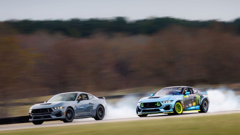 The Drift Brake on the 2024 Ford Mustang makes tail-out action more likely.