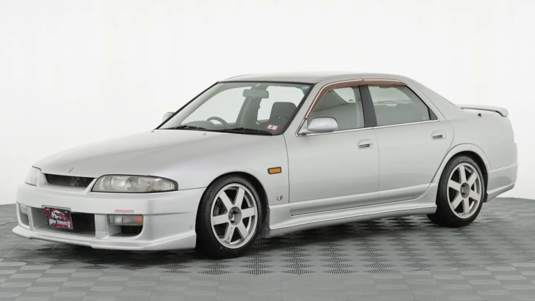 This Nissan Skyline Impul R33-R is a rare Japanese car that is for sale right now. A driver tuned it