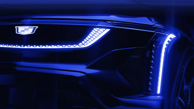 2026 Cadillac Optiq-V Teased With Carbon Fiber Accents Ahead Of Summer Unveiling