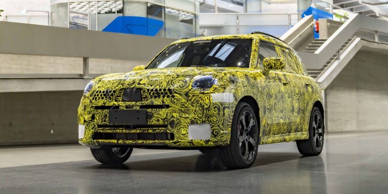 A Glimpse of the 2025 Mini Countryman Shows Both Gasoline and Electric Powertrains