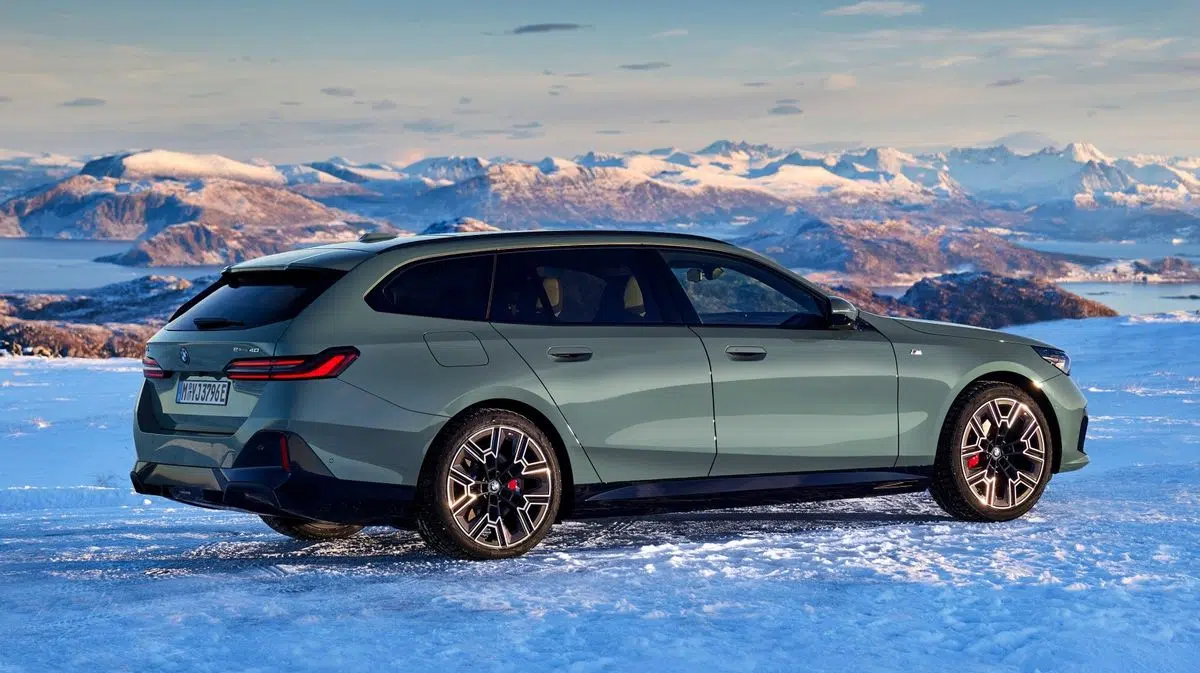 The BMW i5 Touring and 5-Series were shown off in a beautiful wagon shape
