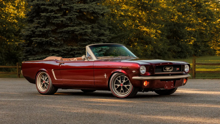 Their 1965 Ford Mustang is a quiet passenger that runs on coyote