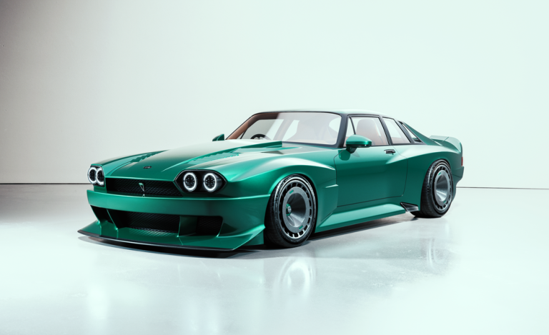 This RWD TWR Supercat Jaguar is restored, Manual transmission and supercharged V-12 engine