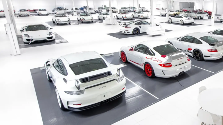 There is a sale for the All-White Porsche Collection from a Secret Location